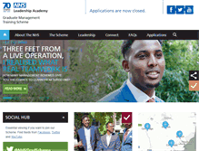 Tablet Screenshot of nhsgraduates.co.uk